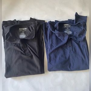 2 Slim Supersoft Long Sleeve Henley Shirt from Express - XS